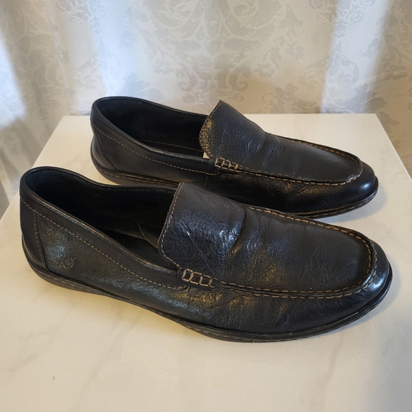 BORN Men's Loafer Driving Leather Shoes, Size 12M, Black, Slip on, Classic Style - Picture 5 of 16
